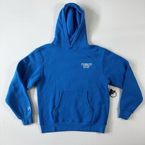 NEW Malbon Swing OIL Hoodie Royal Blue Men's Size Small Oversized